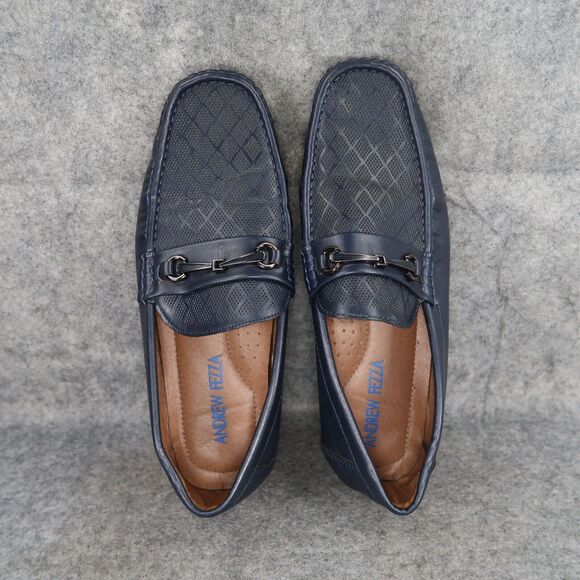 Andrew Fezza Shoes Mens 9.5 Loafer Moccasin Slip On Casual Navy Classic Fashion main image 6